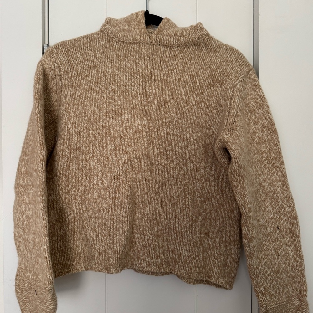 Super soft wool angora hoodie sweater